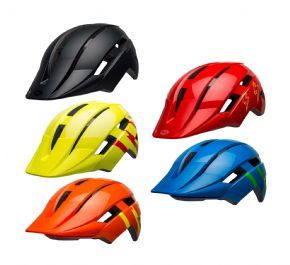 Bell Sidetrack 2 Youth Helmet 5057cm Unisize 50-57cm - Strike Gloss Orange/Yellow - SkullCycles UK